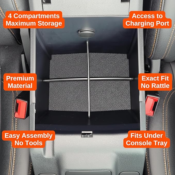Vehicle OCD – Center Console Divider and Tray for Ford Bronco (2021-2024) – Made in USA – SLX518