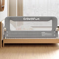 Foldable Bed Rail for Toddlers, 59in Reinforced Carbon Steel Frame&Connectors, Breathable Cationic Fabric, Safety Toddler Bed