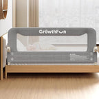 Foldable Bed Rail for Toddlers, 59in Reinforced Carbon Steel Frame&Connectors, Breathable Cationic Fabric, Safety Toddler Bed