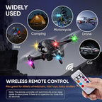 Upgraded 4LEDs 4PCS Wireless LED Strobe Lights with Remote Control, 8 Colors Type-C Rechargeable Led Lights Anti Collision Warning Light for Car Motorcycle Bike Drone Aircraft
