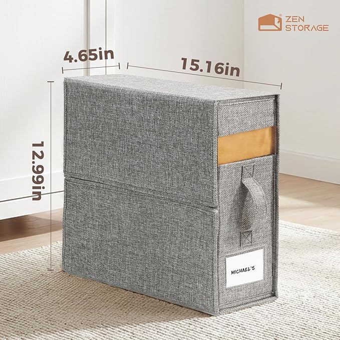 8Pack Sheet Organizers and Storage - King/Queen Size Sheet Storage Organizer with Window, Foldable & Dustproof Sheet Organize