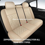Car Seat Covers Full Set, Breathable and Waterproof Napa Leather Car Seat Cover, Interior Universal Fit for Cars, Sedans, SUV