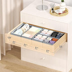 DIMJ Drawer Organizer Clothes - 18 Pack Closet Drawer Organizer Bins for Baby Clothes Storage, Fabric Dresser Organizer for N