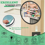 RELIANCER 18" Convex Security Mirror Curved Safety Mirror Adjustable Traffic Road Mirror Safety Corner Mirror Blind Spot Mirror Parking Mirror For Garage Surveillance Mirror Indoor Outdoor Shop Office
