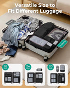 BAGSMART 6 Set /4 Set/2 Set Compression Packing Cubes for Travel, Lightweight Luggage Organizer Bags, Durable Space Saver Bag