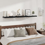 Fun Memories 12 Inch Deep Floating Shelves for Wall, 20 Inch Long Wall Mounted Storage Shelf with Invisible Brackets, 3 Pack 