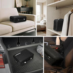 MAXSafes Fireproof Document Box, Hard-Shell Design Waterproof Fireproof Document Box with Lock File Boxes for Documents Impor