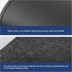 WZP Genuine Leather Steering Wheel Cover, Custom Stitch On Steering Wheel Wrap, Breathable Non-Slip Steering Wheel Protector 