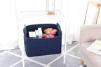 Minoisome Storage Basket Felt Storage Bin Collapsible& Convenient Box Organizer with Carry Handles for Office Bedroom Closet 