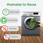 BeeGreen Green Reusable Grocery Bags Wholesale Green Reusable Kitchen Bags Bulk Foldable-Machine Washable with Zipper Storage Pouch 20 Packs