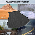 LASFIT Trunk Mat for Honda Accord 2017 2016 2015 2014 2013 Sedan Only, All Weather Custom Fit TPE Cargo Mat Trunk Tray Cargo Tray, Black (Not for Coupe & Hybrid)
