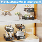 Kitstorack 2 Pack Under Sink Organizer+ 1Pack Under Sink Organizer