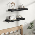 Fun Memories Floating Shelves for Wall, Rustic Wood Wall Mounted Shelves for Bathroom, Bedroom, Living Room & Kitchen, Storag