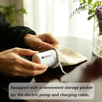 SUOCO Travel Vacuum Pump for Vacuum Storage Bags, Mini USB Rechargeable Portable Cordless Electric Pump for Compression Seal 