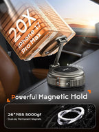 Acer Gadget Car Phone Holder 2026, Magnetic Car Phone Mount for MagSafe [Strongest 108LBS Suction & 5000gf Magnetic, Carbon Fiber] 360° Cell Phone Holders for Your Car for iPhone 17 Pro Max/16/15-Grey