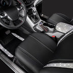 CAR PASS Rhinestone Bling Diamond Car Seat Covers Leather Shining Car Floor Mats Carpet Waterproof Anti-Slip Nibs Car Accesso