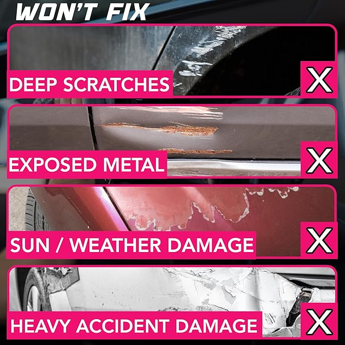 16 Fl. Oz Large Size Scratch Remover for Cars – Removes Swirls & Light Scratches in Minutes – Clear Coat Safe Car Polish Compound – Easy Hand Application Paint Restorer- No Buffer Needed
