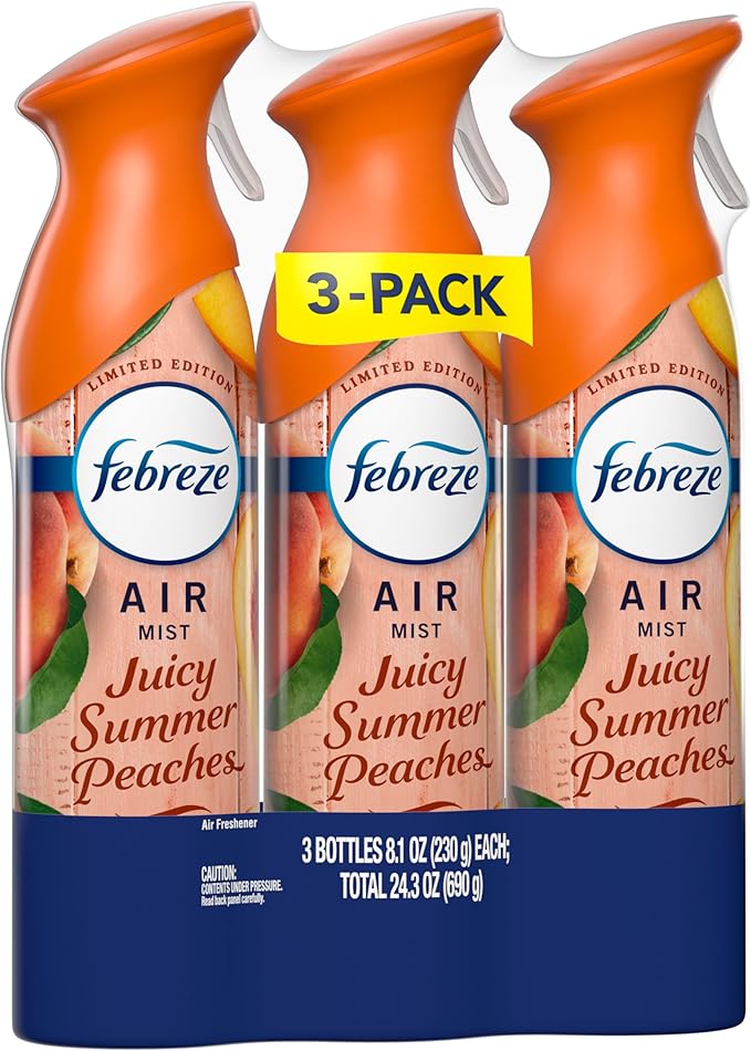 Febreze Air Mist, Air Freshener Spray, Odor Fighting Room Spray, Deodorizer for Home Bathroom Kitchen Office Apartment Dorm R