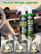 Kingvo Car Interior Cleaner Spray, Multipurpose Leather Seat Cleaner Upholstery Car Cleaning Kit with Citrus Flavor Auto Dash