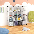HOMIDEC Closet Organizers and Storage, 16 Cube Storage Organizer, Closet Organizer Bookshelf Cubes Shelves for Clothes, Bedro