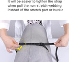 Ayaport Lashing Straps with Buckles 6ft (Add Stretch Part - Designed for Tighter) Adjustable Cam Buckle Tie Downs