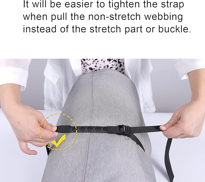 Ayaport Lashing Straps with Buckles 6ft (Add Stretch Part - Designed for Tighter) Adjustable Cam Buckle Tie Downs