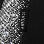 CAR PASS 3D Air Mesh Seat Covers for Cars, Bling Diamond Leather Foam Car Seat Covers for 2 Front Interior Sets, Automotive s
