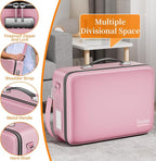 DocSafe Fireproof Document Box with Lock＆Shoulder Strap,Hard Case File Organizer with Accordion File Folder,Multi-Layer Porta