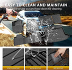 Powerty Floor Mat for Honda Prologue & Chevrolet Blazer EV 2024 2025 2026, All Weather TPE Custom Trunk Cargo Mat Liner with Backrest Mat Replacement for Honda Prologue Accessories