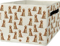Goldendoodle Gifts Storage Bins & Boxes with Handles, Golden Doodle Gifts for Women Foldable Basket for Organizing, Dog Colla