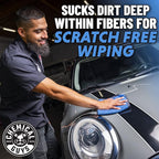 Chemical Guys Professional Grade Premium Microfiber Towels for Cars, Blue, 16" x 16", Ultra-Soft and Scratch-Free Car Detaili