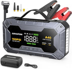 8000A 160PSI Jump Starter with Air Compressor, 12V Car Battery Jump Starter Power Bank(All Gas/12L Diesel), Car Starter with