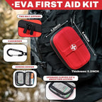 RHINO RESCUE EVA First Aid Kit, Small Waterproof Emergency Hiking First Aid Kit for Backpacking, Medical Kit for Travel, Home