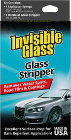 Invisible Glass 91411 Glass Stripper – Hard Water Spot Remover – Strips Coatings, Waxes, Oils & Road Film – Preps Windshields