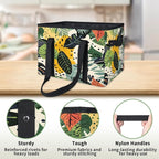 Reusable Grocery Bag, Foldable Large Shopping Tote Bag for Groceries Kitchen Picnic Car Trunk