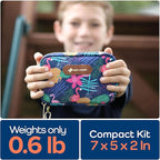 KeepGoing Travel First Aid Kit for Kids – 130 Pc. for Car, Home, Purse, Diaper Bag & Backpack with Latex-Free Bandages - Mini