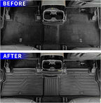 Rongtaod Floor Mats Compatible with 2020-2025 Kia Telluride 7&8 Seats Cargo Mat Trunk Mat Cargo Liner TPE All Weather Floor Liner 2024 Kia Telluride Accessories (Floor Mats)