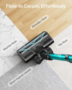 Cordless Vacuum Cleaner, 8-in-1 Cordless Stick Vacuum Cleaner with 3 Suction Modes, Up to 45mins Runtime, Rechargeable, Self-