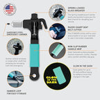 Stinger Super Duty Car Emergency Escape Tool, Hardened Carbon Steel Vehicle Safety Hammer, Spring Loaded Window Breaker, Razo