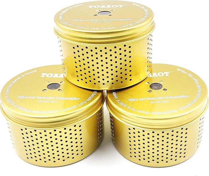 Gun Safe Dehumidifier 200g - Small Silica Gel Desiccant Canister, Moisture Absorber for Gun Cabinets & Safes, Protect 80