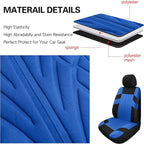 Pariitadin Car Seat Covers Full Set, Washable and Breathable Premium Cloth Automotive Vehicle Seat Cover for Car Interior, Un