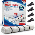 TAILI Mattress Vacuum Storage Bag, Full/Queen Mattress Vacuum Bag with 4 Straps, Sealable Bag for Memory Foam, Latex, Easy Mo