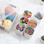 Citylife 17 QT Plastic Storage Bins Clear Storage Box with Lids Multipurpose Stackable Storage Containers for Organizing Tool