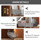 YCIA&DONE 360 Rotating Makeup Organizer and Storage for Vanity Countertop 2 Tiers, High Capacity Cosmetic Skincare Perfume Or