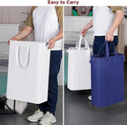 efluky Slim Laundry Basket, Narrow Laundry Hamper with Handles, Collapsible Dirty Clothes Hamper, Tall Laundry Bin for Laundr