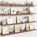 Fun Memories Picture Ledge Shelf, Floating Shelves Set of 4, 48 Inch Picture Shelves for Wall with Ledge, Large Nursery Book 