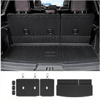 Cargo Mat Backrest Mats for 2018-2024 Ford Expedition/Lincoln Navigator 7/8 Seat(Not for Max or L Model) Accessories, All Weather Cargo Liner Seat Back Cover(Cargo Mat+3rd Row Backrest Mats)