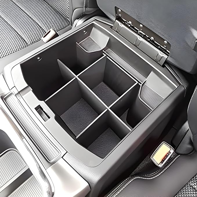 Vehicle OCD - Lower Center Console Organizer for Dodge RAM 1500 (2009-18), RAM 2500/3500 (2010-18), RAM 1500 Classic (2019-24) - Made in USA - not for console with CD player - SLX127