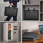 Fireproof File Organizer,Fireproof Document Box with Lock,Large 13 Pocket Expanding File Folder,Hard-Shell Portable Safe Stor