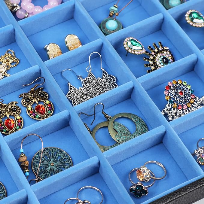 Stratalife Jewelry Holder Organizer Jewelry Drawer Organizer Earring Holder Jewelry Organizer Tray Earring Organizer for Wome